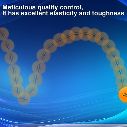 3 Star Table Tennis Balls, 20 Pack Abs Ping Pong Balls, Competitive and Recreational Play for Games and DIY Projects
3 - Image 2