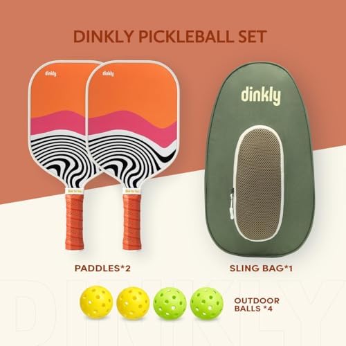 USAPA Approved Graphite/Fiberglass Pickleball Racket Set for Men and Women Beginners