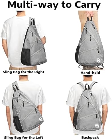 A11N Sports Pickleball Bag - Reversible Crossbody Sling Bag/Backpack for All-Season Fitness Activities