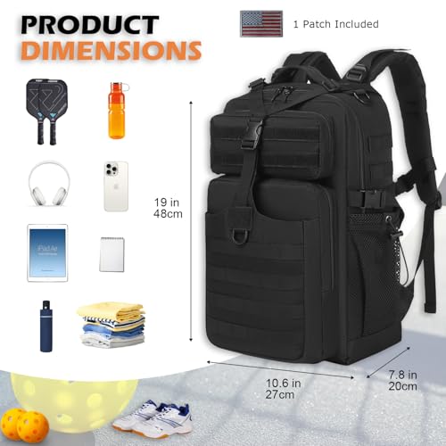 Tactical Pickleball Paddle Bag for Men and Women - Adjustable Shoulder Strap & Molle System Design
| Men's & Women's Pi - Image 2