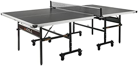 JOOLA Professional Indoor Ping Pong Table with Quick Clamp Net for Quick Assembly and Single Player Mode - Tournament Q