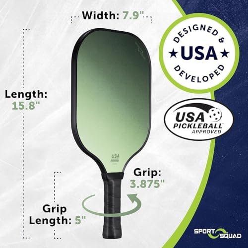 Pickleball Paddles Set of 2 and Single - Lightweight, Durable & High-Performance Playability - USA Team-Developed Racket