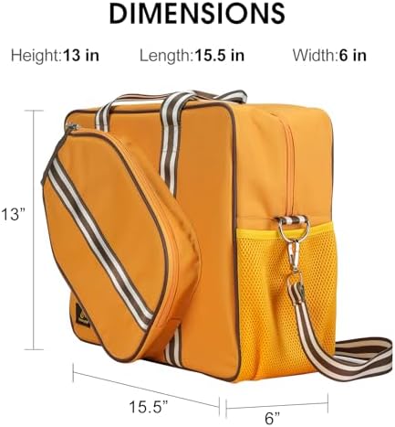 Pickleball Bags for Women & Men | Insulated Drink Cooler Bag with Fence Hooks | High-Quality Pickleball Gift Picks - Image 8