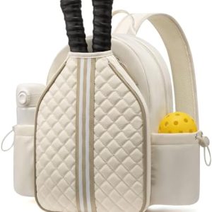 Sucipi Lightweight Pickleball Bags for Women Stylish Quilted Pickleball Paddle Sling Bag Backpack Sucipi Women Lightweig