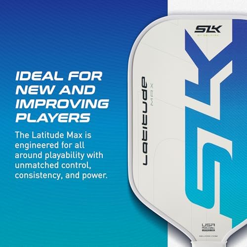 SLK Latitude & Nexus Pickleball Paddles for Serious Players | Graphite Face with SpinFlex Surface | Rev-Core+ / SX4 Poly