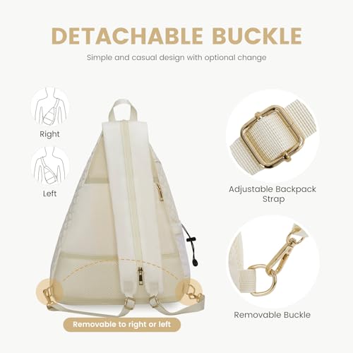 SuciPi Women's Quilted Crossbody Sling Backpack for Tennis & Pickleball - OEKO-TEX STANDARD 100
SuciPi Women's Pickleb - Image 4