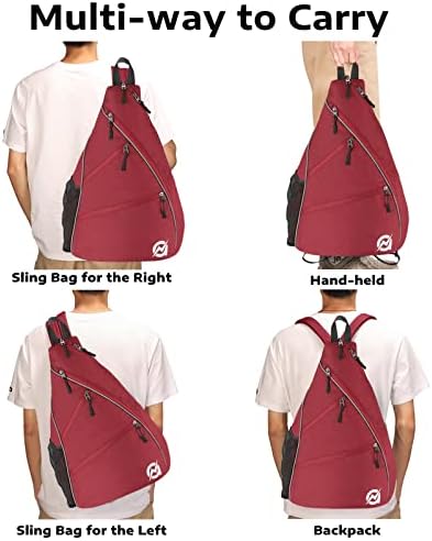 A11N Sports Pickleball Bag - Reversible Crossbody Sling Bag/Backpack for All-Season Fitness Activities