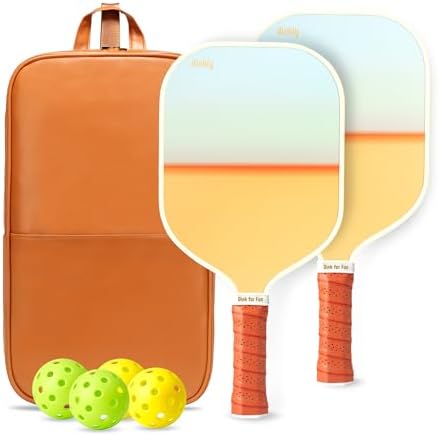 USAPA Approved Graphite/Fiberglass Pickleball Racket Set for Men and Women Beginners