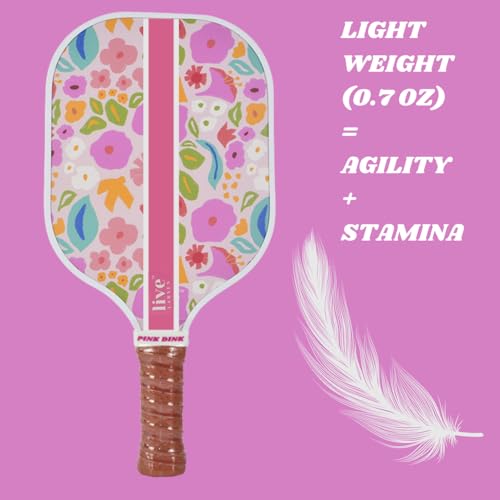 Premium Pickleball Paddle Racket - Durable Fiberglass - Honeycomb Core - Awesome Pop & Spin - Sweatproof Grip - Free Cov - Image 5