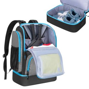 Large Capacity Pickleball Bag for Men and Women
| Pickleball Backpack for 4 Paddles with Shoe Compartment
| Pickleball