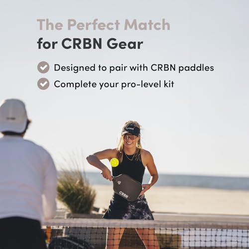 CRBN Pickleball Backpack - Padded Compartment with Space for 3 Paddles, Shoes & More - Pro Team Pickleball Bag