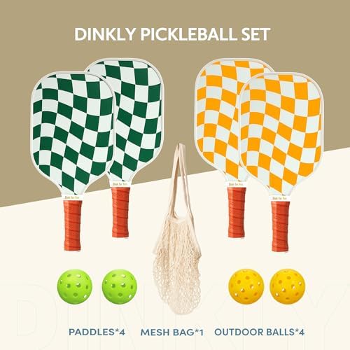 USAPA Approved Graphite/Fiberglass Pickleball Racket Set for Men and Women Beginners