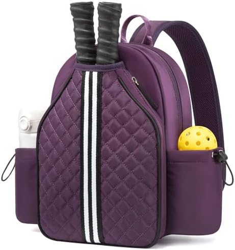 Sucipi Lightweight Pickleball Bags for Women Stylish Quilted Pickleball Paddle Sling Bag Backpack Sucipi Women Lightweig