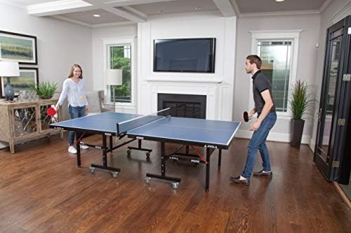JOOLA Professional Indoor Ping Pong Table with Quick Clamp Net for Quick Assembly and Single Player Mode - Tournament Q