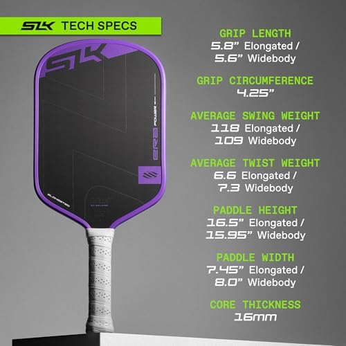 Selkirk Sport SLK ERA Power Pickleball Paddle | Carbon Fiber & Fiberglass Hybrid Face | Professional Pickleball Paddle f