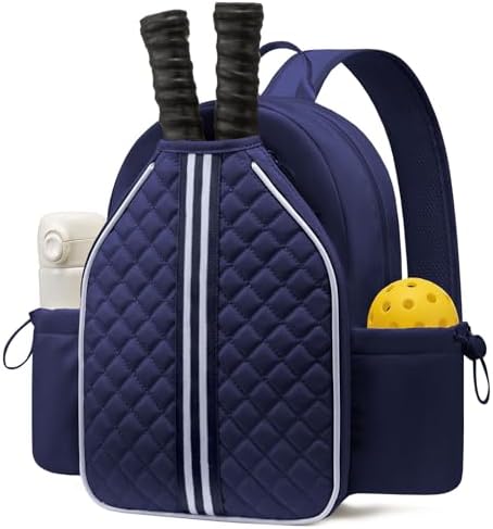 Sucipi Lightweight Pickleball Bags for Women Stylish Quilted Pickleball Paddle Sling Bag Backpack Sucipi Women Lightweig