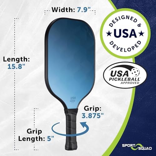 Pickleball Paddles Set of 2 and Single - Lightweight, Durable & High-Performance Playability - USA Team-Developed Racket
