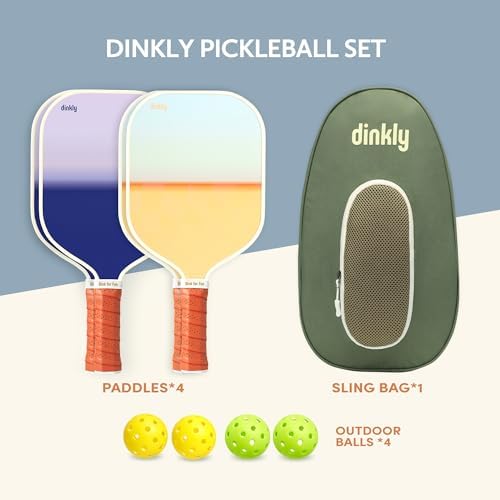 USAPA Approved Graphite/Fiberglass Pickleball Racket Set for Men and Women Beginners