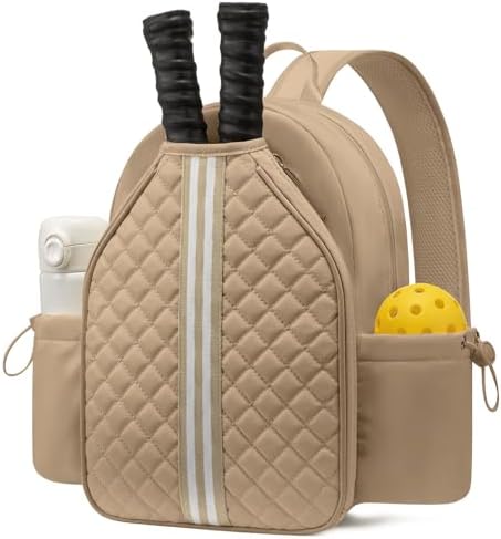 Sucipi Lightweight Pickleball Bags for Women Stylish Quilted Pickleball Paddle Sling Bag Backpack Sucipi Women Lightweig