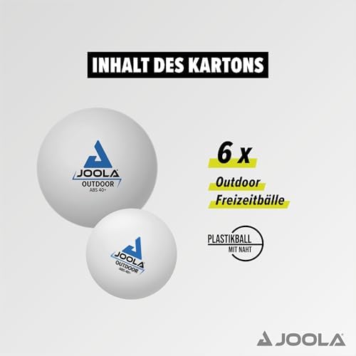 JOOLA Regulation Size Ping Pong Balls - 6 Pack for Training and Recreation - Indoor and Outdoor Compatible - White JOO