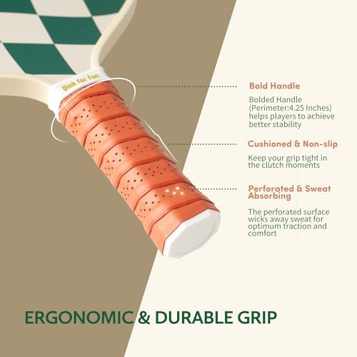 USAPA Approved Graphite/Fiberglass Pickleball Racket Set for Men and Women Beginners