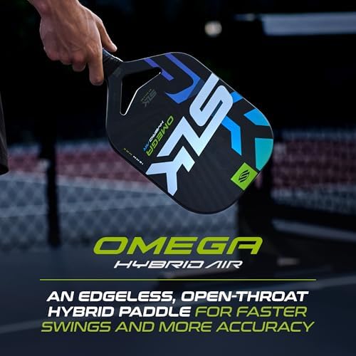SLK Omega & Atlas Pickleball Paddles | Dual Carbon & Raw Carbon Fiber Face | Powerful Spin & Control for Pickleball Enth