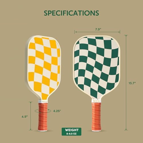 USAPA Approved Graphite/Fiberglass Pickleball Racket Set for Men and Women Beginners