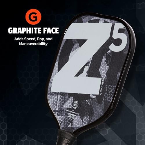 Onix Graphite MOD Z5 Carbon Fiber Pickleball Paddles for BeginnersComfortable Cushioned Grip 16x38 Inches