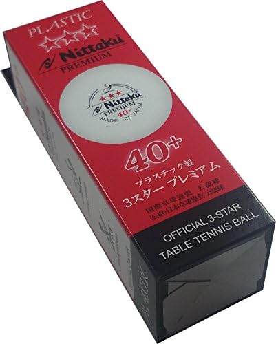Nittaku 3-Star Premium 40+ Table Tennis Balls - High Quality Table Tennis Balls for Beginners and Experts | Best for Tou