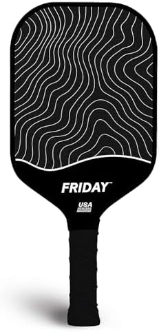 Friday Pickleball Paddle - Durable Carbon Fiber, USA Pickleball Approved, Gritty Surface for Spin