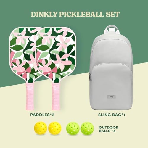 USAPA Approved Graphite/Fiberglass Pickleball Racket Set for Men and Women Beginners