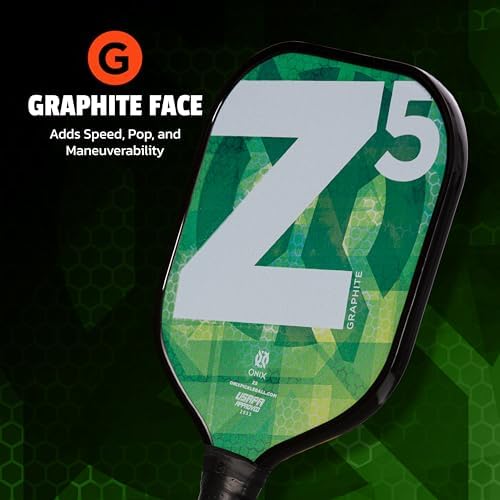 Onix Graphite MOD Z5 Carbon Fiber Pickleball Paddles for BeginnersComfortable Cushioned Grip 16x38 Inches
