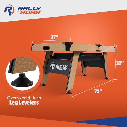 Rally and Roar 72 Inch Air Hockey Table for Kids and Adults with LED Scorer and Table Tennis Top
| Rally and Roar Large - Image 4