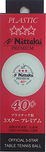 Nittaku 3-Star Premium 40+ Table Tennis Balls - High Quality Table Tennis Balls for Beginners and Experts | Best for Tou