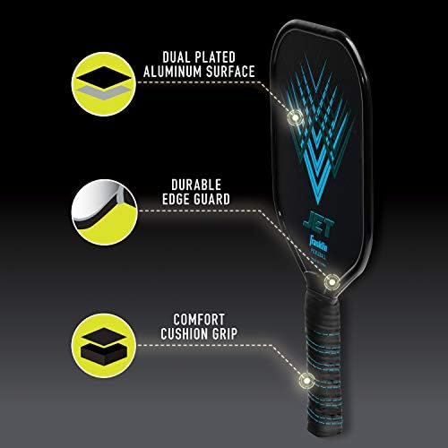 Franklin Sports Pickleball Paddle - Titus + Jet Aluminum Plated USA Pickleball (USAPA) Approved Paddle - Best Pickleball
