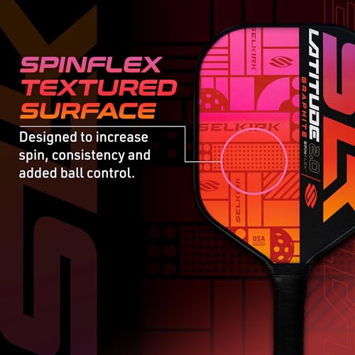 2024 SLK Latitude |0 Pickleball Paddle for Performance and Control
| Rev-Core+ Technology with SpinFlex Surface for Enh - Image 3