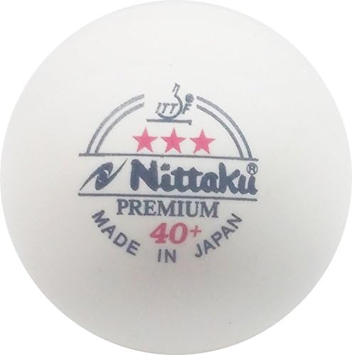 Nittaku 3-Star Premium 40+ Table Tennis Balls - High Quality Table Tennis Balls for Beginners and Experts | Best for Tou