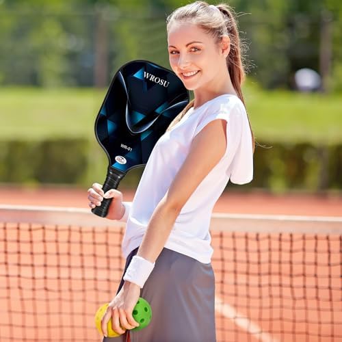 USAPA Approved Carbon Fiber T300 Pickleball Racquet Set for Men, Women, & Kids Light Weight Bag Included