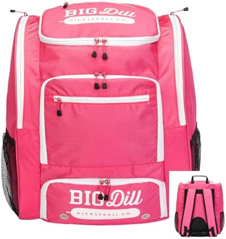 Big Dill Pickleball Backpack for Pickleball Enthusiasts | Large Pickleball Bag with Shoe Compartment for 8+ Paddles & Ac