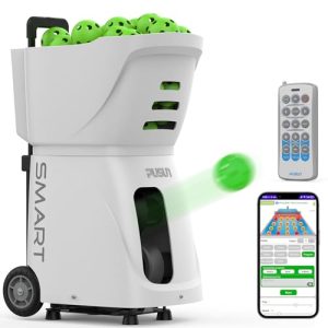 PP Smart Pickleball Machine - Intelligent APP Control, 80+ Ball Capacity, Ideal for Beginners, Personal, Club & School T