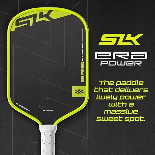 Selkirk Sport SLK ERA Power Pickleball Paddle | Carbon Fiber & Fiberglass Hybrid Face | Professional Pickleball Paddle f