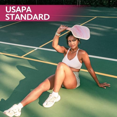 USAPA Approved Graphite/Fiberglass Pickleball Racket Set for Men and Women Beginners