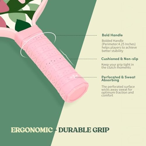 USAPA Approved Graphite/Fiberglass Pickleball Racket Set for Men and Women Beginners