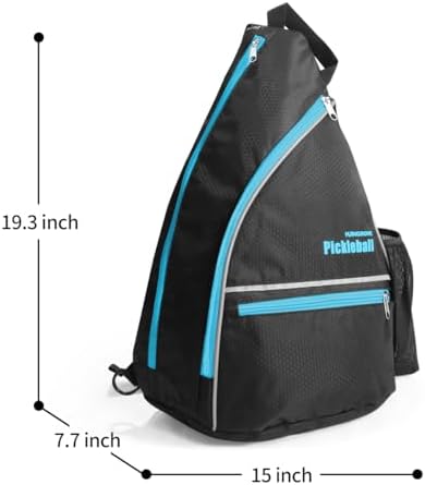 Mangrove Men's & Women's Pickleball Backpack, Adjustable Sling Bag w/Fence Hook, Large Capacity Safety Pocket