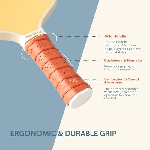 USAPA Approved Graphite/Fiberglass Pickleball Racket Set for Men and Women Beginners