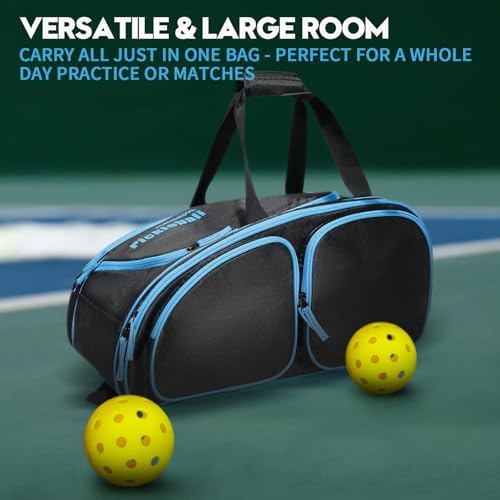 Mangrove 2025 Pickleball Backpack Fits 4+ Paddles & Accessories, Large Paddle Bag with Fence Hook, Extra Pockets, Ventil