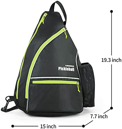 Mangrove Men's & Women's Pickleball Backpack, Adjustable Sling Bag w/Fence Hook, Large Capacity Safety Pocket