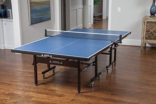 JOOLA Professional Indoor Ping Pong Table with Quick Clamp Net for Quick Assembly and Single Player Mode - Tournament Q
