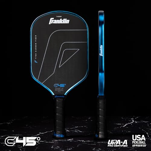 Franklin Sports PRO Pickleball Paddles - C45 Carbon Fiber Series | Pro Player Design | USAP + UPA Approved | Elite Playe - Image 7