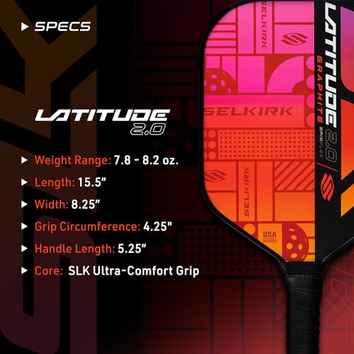 2024 SLK Latitude |0 Pickleball Paddle for Performance and Control
| Rev-Core+ Technology with SpinFlex Surface for Enh - Image 6